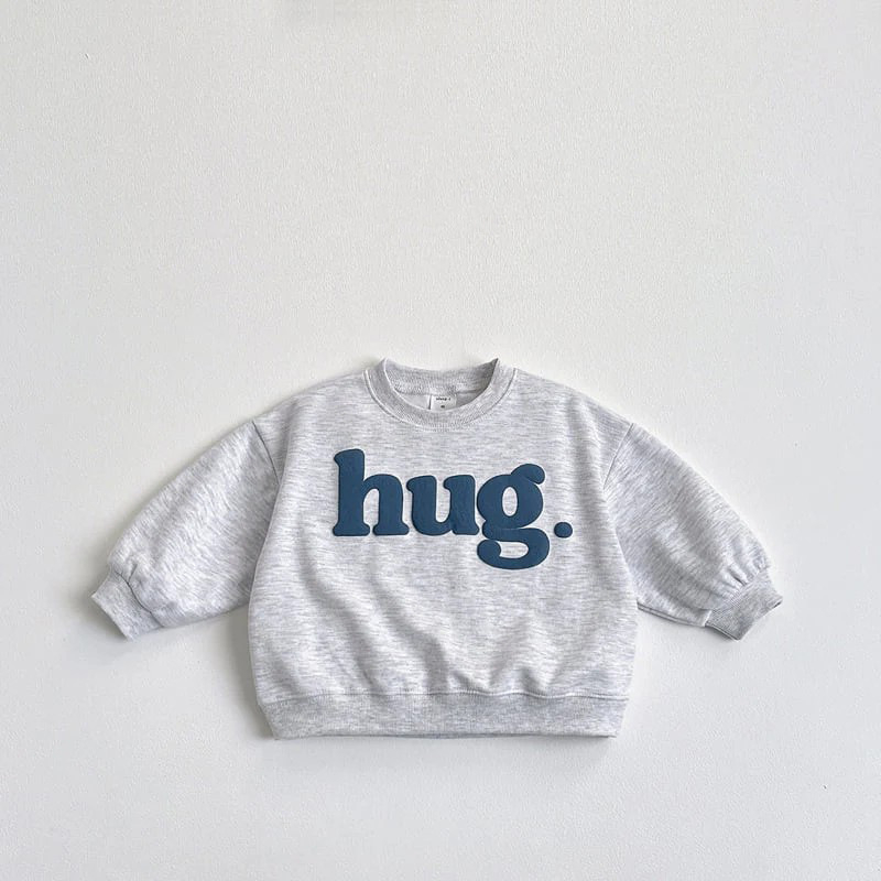 Детски суитшърт с азбука, корейски стил, дълъг ръкав, пуловер, 67% памук, възраст 3–8 г