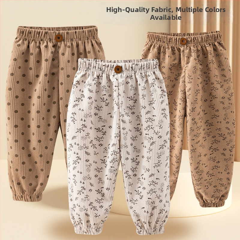 Bērnu ārējās bikses – universālas, vecums 3-8 gadi, poliestera audums, sastāvs 91-95%, raksts: Salauzti ziedi