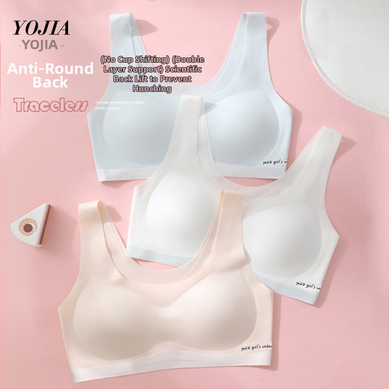 YOJIA Meitenēm – attīstības posms 2 krūšturis, poliestera terry audums, sporta top bērniem, vecums 8+ gadi, augums virs 140 cm, visas sezonas