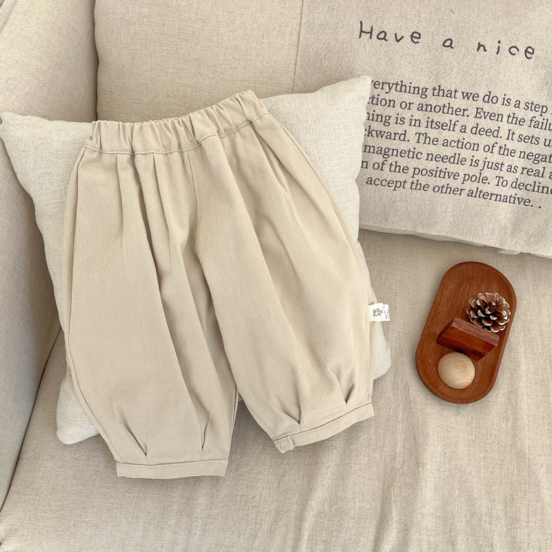 Koreai-stílusú fiúk számára: két részes kötött kardigán és nadrág szett, 1–3 éveseknek, hosszú ujjú, könnyű anyag, tavasz-őszi