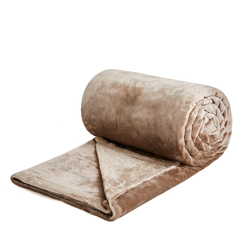 Pătură din flanelă, fibră poliesterică, ușoară sub 300 g, pentru toate sezoanele, stil modern minimalist