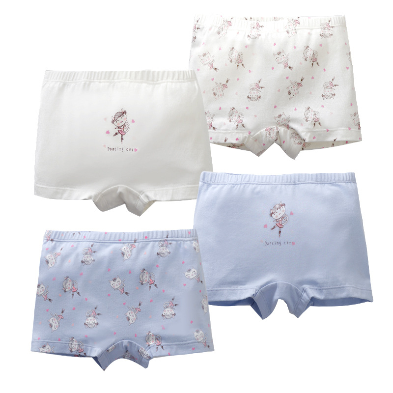 Chiloți pentru fete din bumbac, 95% bumbac, securitate Clasa A, brand KIDS MAM&DAD, vârste 3–8 ani