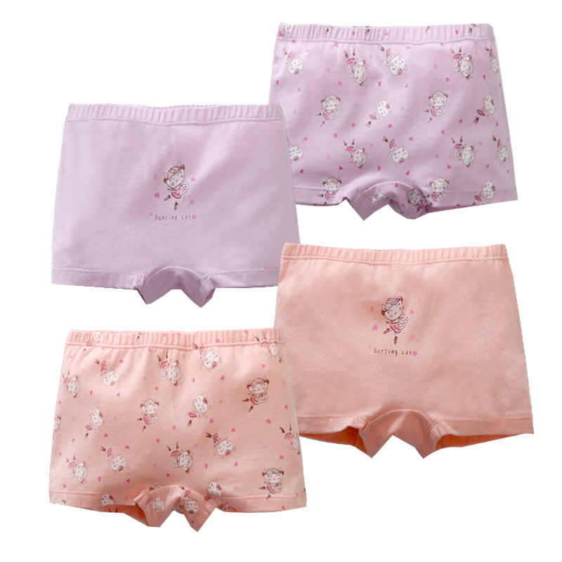 Chiloți pentru fete din bumbac, 95% bumbac, securitate Clasa A, brand KIDS MAM&DAD, vârste 3–8 ani