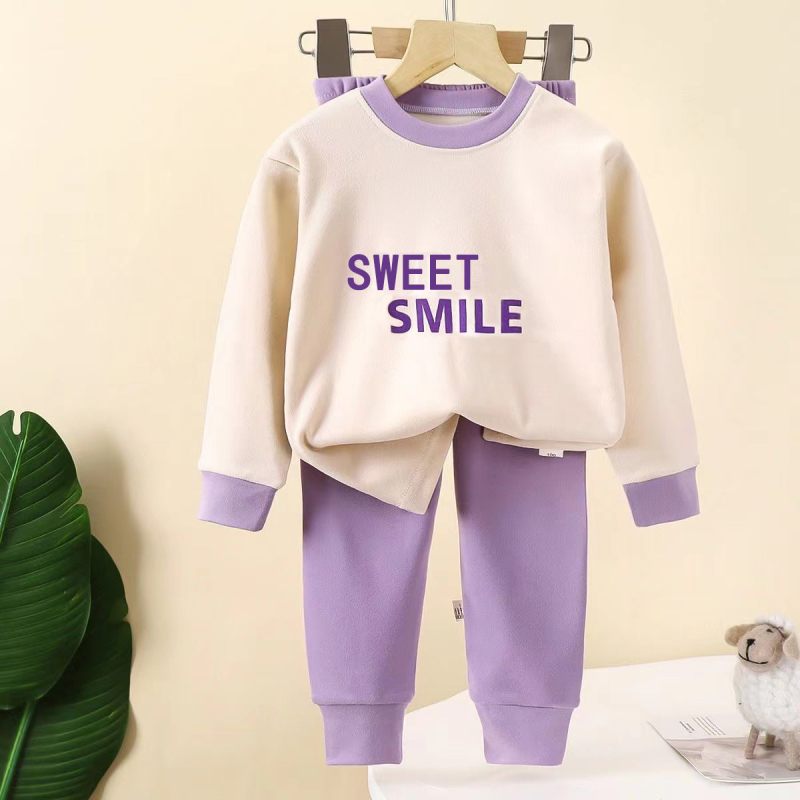 Dječji kućni komplet odjeće, unisex, pogodan i za vanjsku odjeću, jesensko-zimski topli pidžama set, 0–12 mjeseci