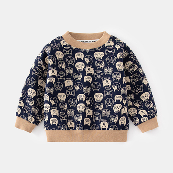 Детски суитшърт, 84,5% полиестер, дебел, дълги ръкави, пуловер