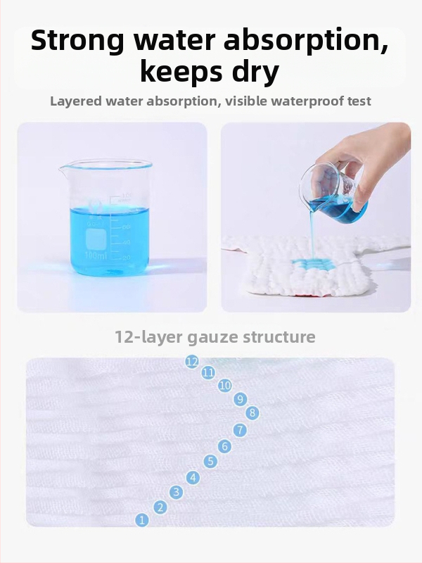 Mu Mu Bear kokvilnas marles autiņbiksīšu bikses ar karikatūras apdruku, mazgājamas, 9–18 kg