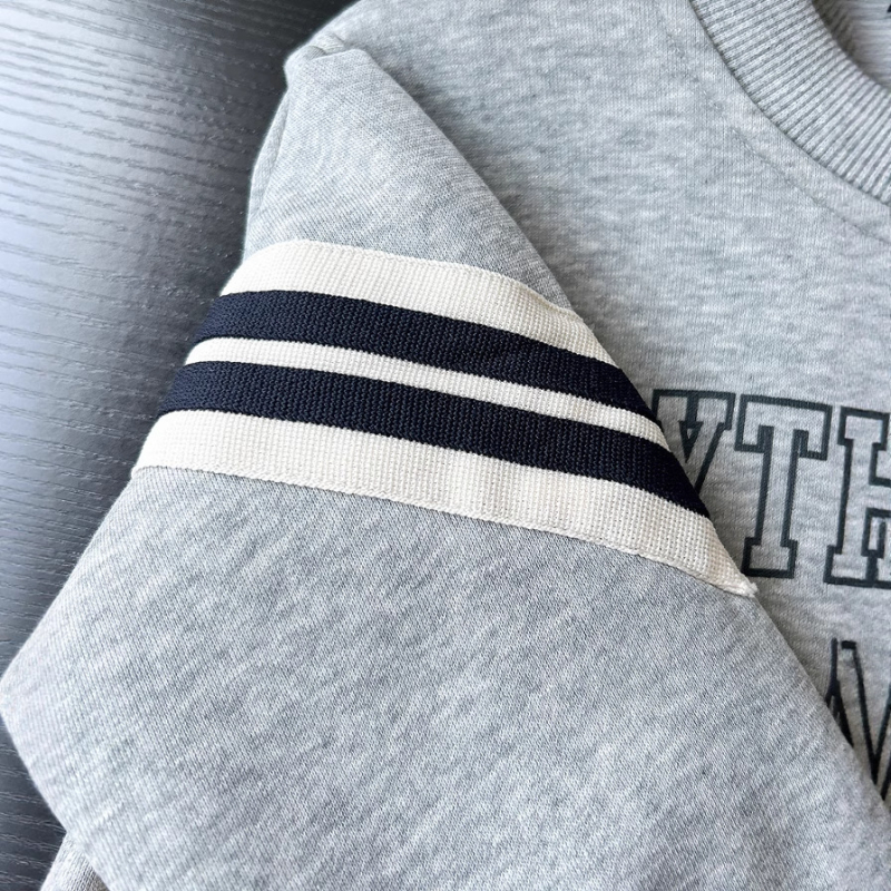 Детски суитшърт с дълъг ръкав, пуловер, памук, мека обработка, карикатурен принт, есен 2025, възраст 3–8 години