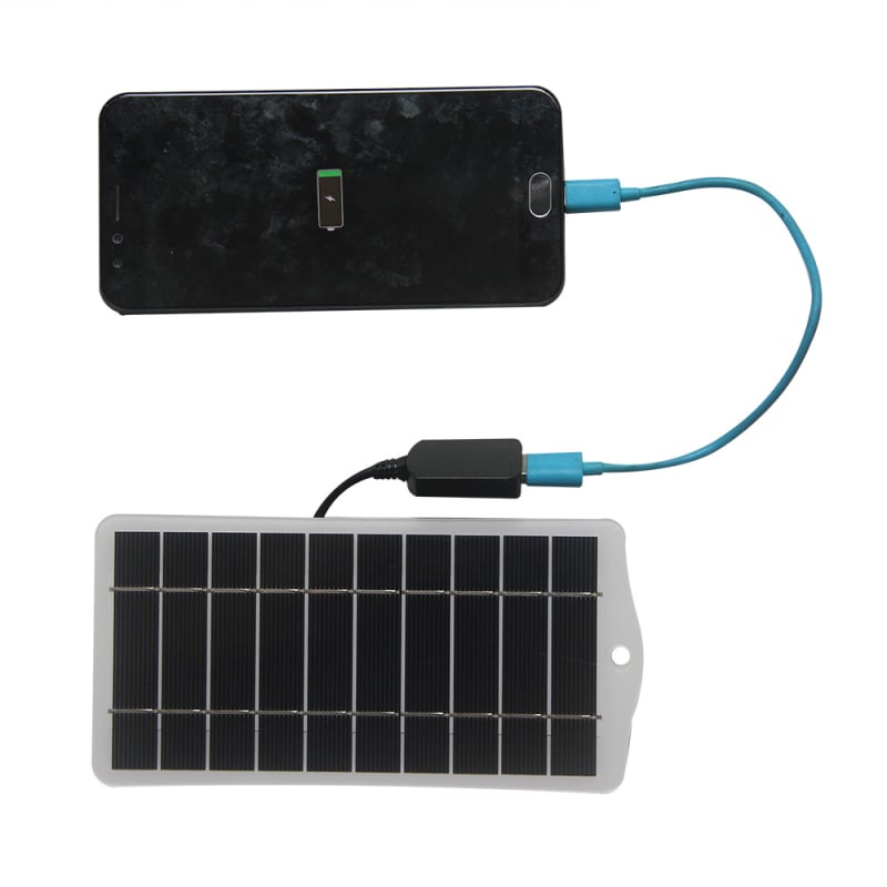 Încărcător panou solar pentru iPhone – 2.5W, ieșire 5V, tensiune la circuit deschis 5.5V, curent de scurtcircuit 0.5A, CE certificat