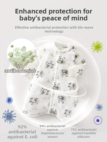 Kūdikio ir mažų vaikų miego maišelis, pastovi temperatūra, storas medvilnės audinio išorė su medvilnine įdaga, poliesterio užpildas, animacinis raštas, tinkamas žiemai pavasariui rudeniui, naujagimiams iki 3 metų