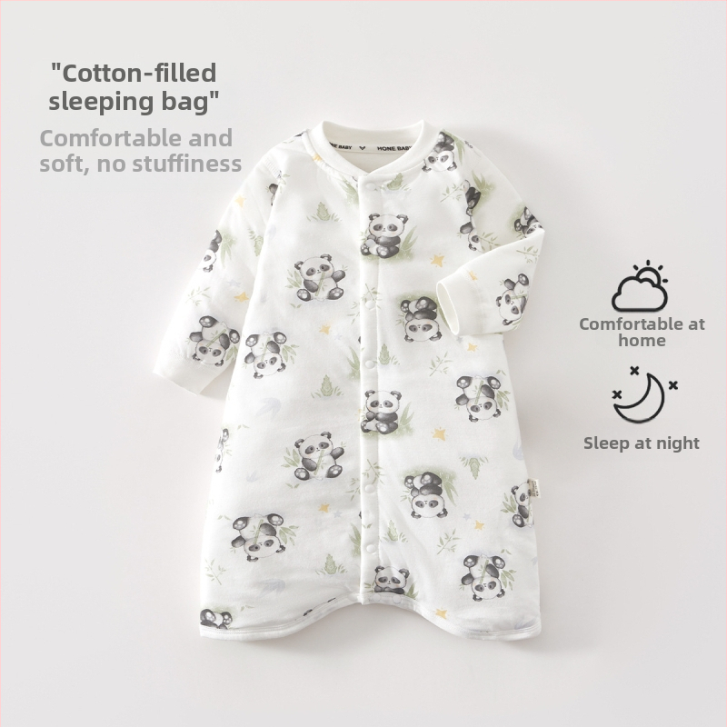 Kūdikio ir mažų vaikų miego maišelis, pastovi temperatūra, storas medvilnės audinio išorė su medvilnine įdaga, poliesterio užpildas, animacinis raštas, tinkamas žiemai pavasariui rudeniui, naujagimiams iki 3 metų