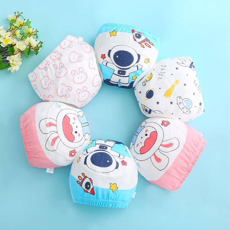 Vaikų treniruočių kelnaitės, medvilninės kvėpuojančios, šlapinimosi apsauga, saugumo klasė A, amžiaus diapazonas 6–12 mėn iki 3 metų, 14 kg, Pavasaris 2023