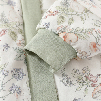 Kūdikio miego maišelis su atskirai esančiomis kojomis, nuimamomis rankovėmis, storesnės medvilnės su poliesterio įdaru, tinkamas žiemai ir rudeniui