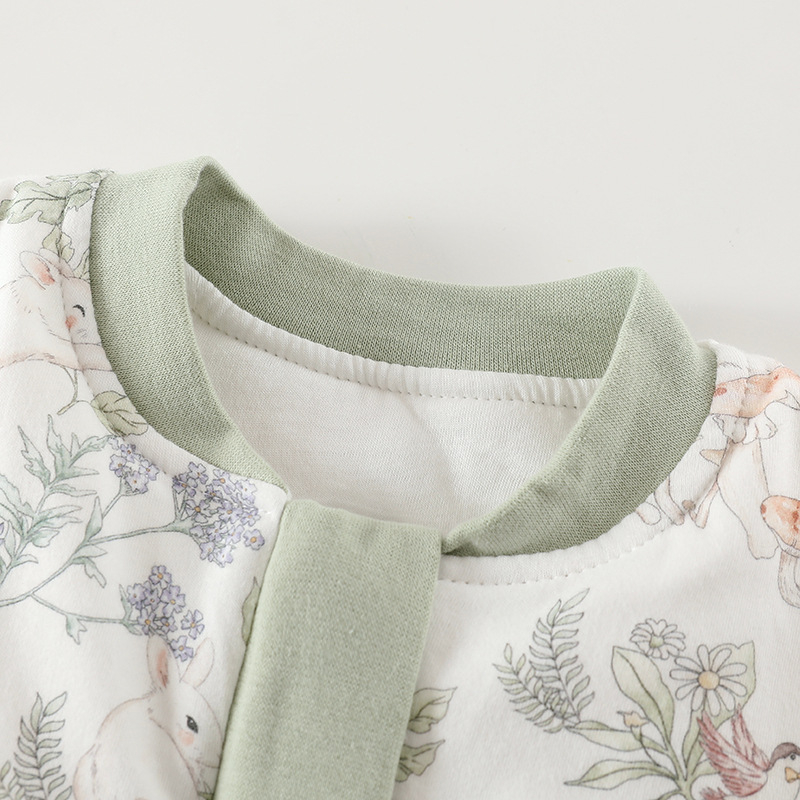 Kūdikio miego maišelis su atskirai esančiomis kojomis, nuimamomis rankovėmis, storesnės medvilnės su poliesterio įdaru, tinkamas žiemai ir rudeniui