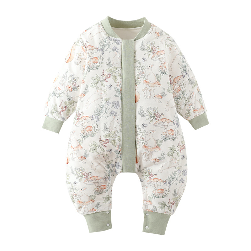 Kūdikio miego maišelis su atskirai esančiomis kojomis, nuimamomis rankovėmis, storesnės medvilnės su poliesterio įdaru, tinkamas žiemai ir rudeniui