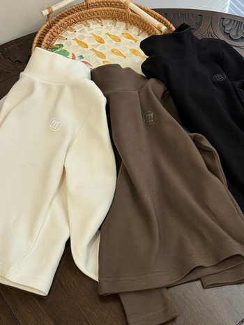 Gyerekek hosszú ujjú termikus felső, önmelegedő fleece, 95% poliészter, 5% spandex, koreai stílus, őszi–téli viselethez