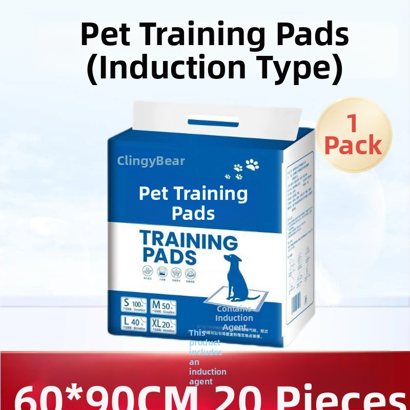 Klingbell Suņu un kaķu urīna paliktnis, vienreizējā absorbējošā paliktnis, iepakojumā 100 gab., Materiāli: netīkots audums; ūdens absorbējošs polimērs; PE plēve