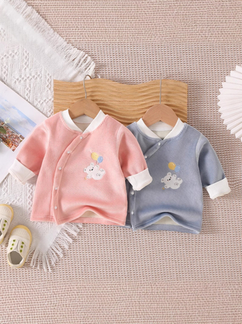 Beebi termotop fleece vooderdusega – 95% polüester, 5% spandeks – ümmargune kaelus – talvine unisex aluskiht lastele 1–3 aastat