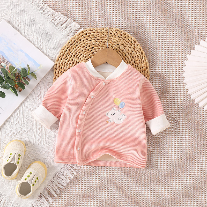 Beebi termotop fleece vooderdusega – 95% polüester, 5% spandeks – ümmargune kaelus – talvine unisex aluskiht lastele 1–3 aastat