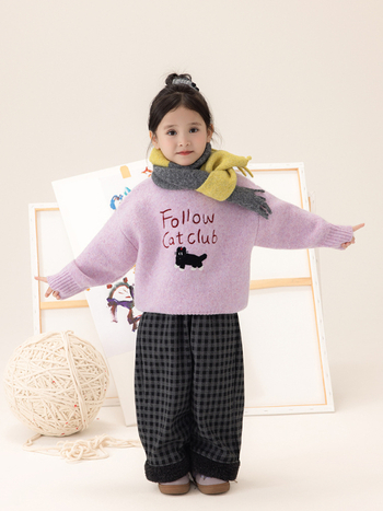 Детски пуловер от вълна, корейски стил, меко обработено плетиво, пуловер с кръгла яка, за деца 3–8 години, зима/пролет/есен