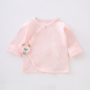 Zīdaiņu kokvilnas tops – vasaras plāns, apaļš kakla izgriezums, 100% kokvilna, bez kapuces