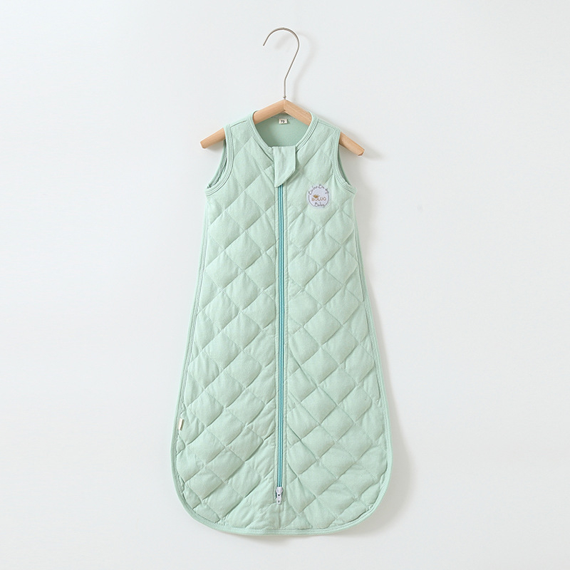 Kūdikių liemenė stiliaus miego maišas, 95% medvilnės audinys, šilko pluošto užpildas, nailono užtrauktukas, tinkamas žiemai, pavasariui ir rudeniui