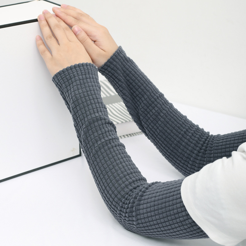 Unisex garie apakšdelma ar puse pirkstu, silti, poliesters, vienkrāsains raksts, ziemas un rudens sezonai