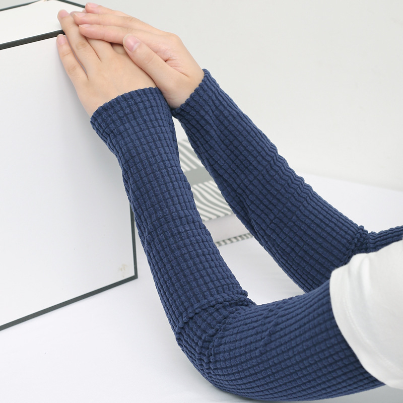 Unisex garie apakšdelma ar puse pirkstu, silti, poliesters, vienkrāsains raksts, ziemas un rudens sezonai