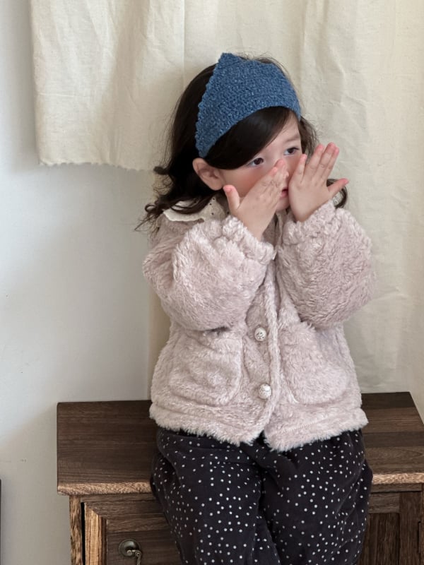 Set din două piese pentru copii, stil coreean, toamnă–iarna, pentru fetițe, bumbac gros, imprimeu cu buline, top cu mâneci lungi și pantaloni