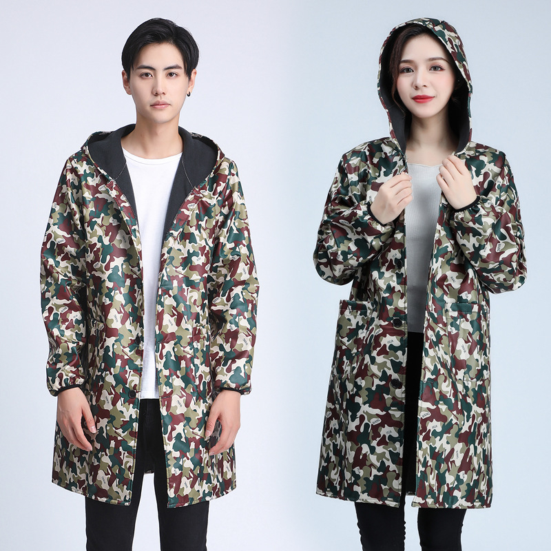 Pregača bez rukava – pamuk, kamuflažni uzorak, japanski stil, otpornost na zaprljanje