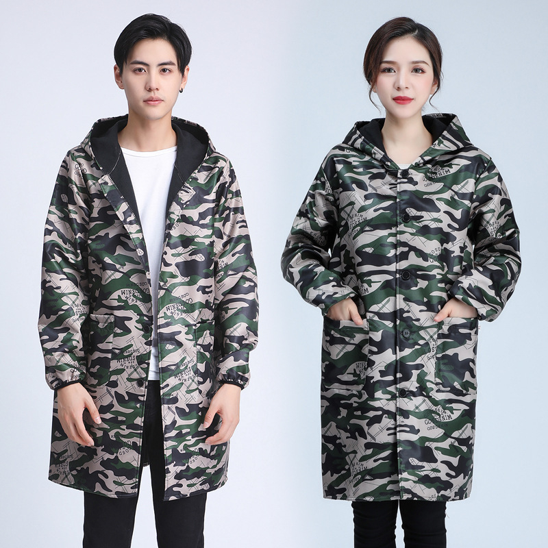 Pregača bez rukava – pamuk, kamuflažni uzorak, japanski stil, otpornost na zaprljanje