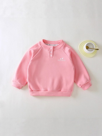 Детско худи без качулка, Modal материя, Snap копчета, полиестерна подплата, подходящо за възраст 0–1 година