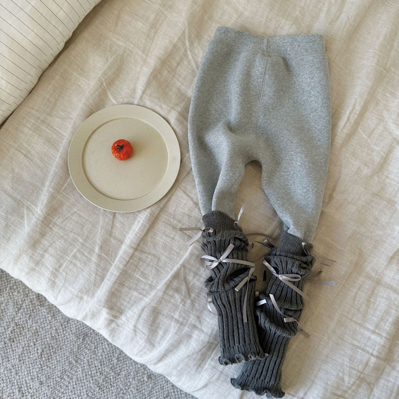 Pantaloni pentru fete cu căptușeală din fleece, fleece integrat, 95% bumbac, talie medie, iarnă 2025, copii 3–8 ani