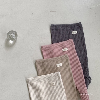 Unisex zimske dječje tajice s flis unutarnjim dijelom, 85% pamuk, srednji pojas, korejskog stila, za dob 1–3 godine