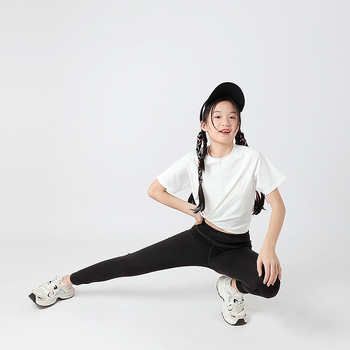 Djevojčice elastične legice u korejskom stilu, prozračan materijal protiv komaraca, 72% najlon, srednja visina struka, elastična gumica