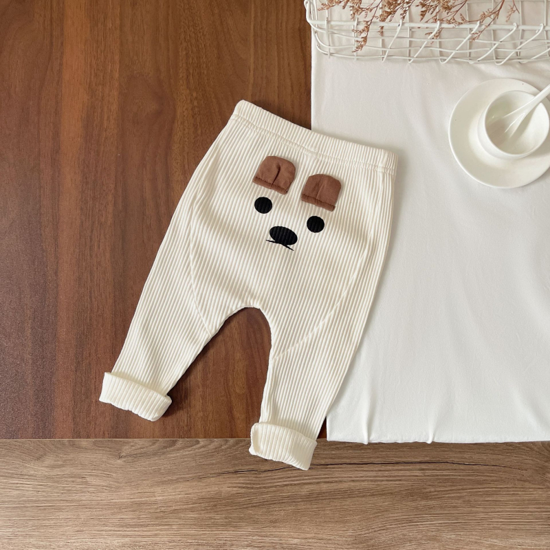 Dječje legice od 95% pamuka, korejski stil, unisex, duge hlače s elastičnim pojasom, uzrast 1–3 godine, proljeće i jesen