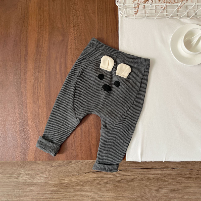 Dječje legice od 95% pamuka, korejski stil, unisex, duge hlače s elastičnim pojasom, uzrast 1–3 godine, proljeće i jesen