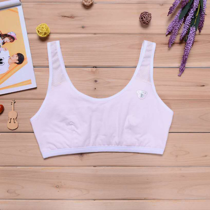 Dječji grudnjak – pamuk, puni košarica, tanke preformirane košarice, bez žice, čvrste dvostruke naramenice