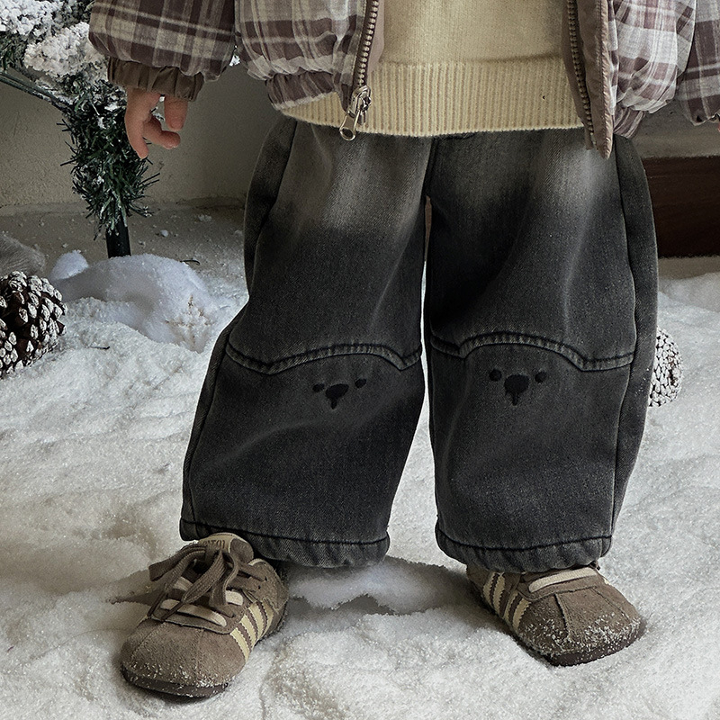 Kétoldalas gyerek dzseki kapucnival, téli, 86–90% pehely, koreai stílus, nylon külső, poliészter bélés