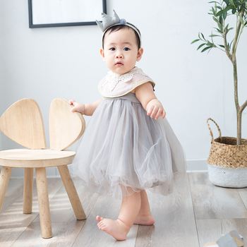 Vaikų princesės stiliaus organzos sijonas su medvilnine įdėklu, vasara, amžius 1-3 metai