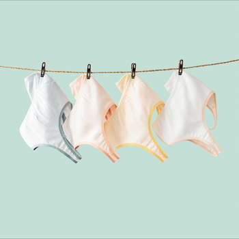 Meitenēm bezšuvju bezvadu krūšturis ar antibakteriālu īpašību, Modal audums, vecākiem bērniem 8+