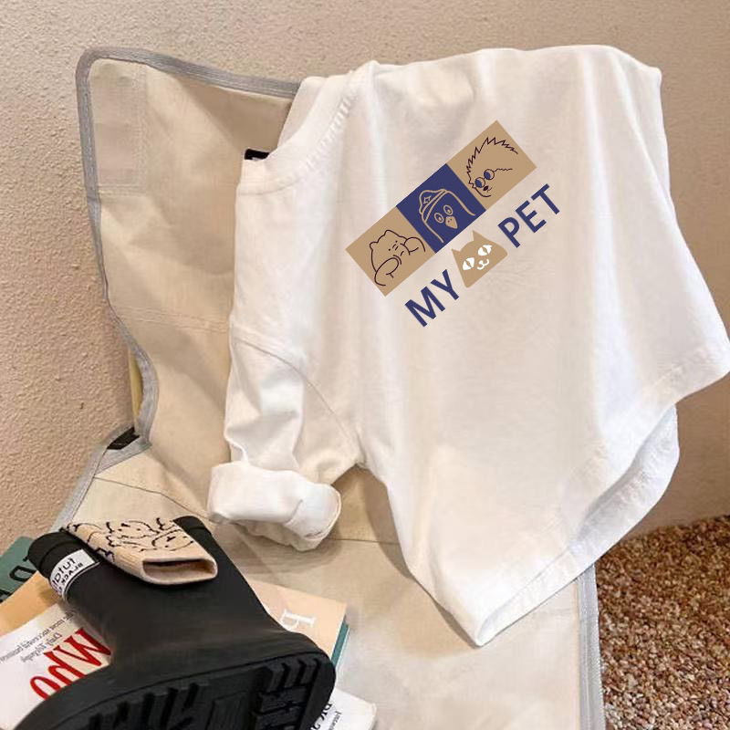 Gyerekeknek készült 100% pamut hosszú ujjú póló, kerek nyakú, puha felület, uniszex, egyszínű dizájn, tavasz- és ősz idejére