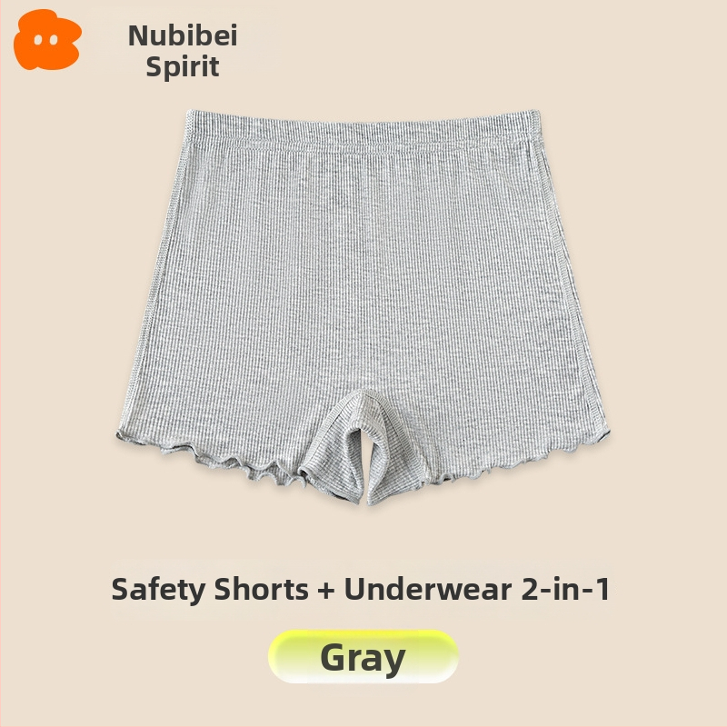 Mergaitėms medvilninės apatinių kelnaitės su saugiais šortais 2-in-1, 92% medvilnė, amžius 3–8 metai, Nubi Elf