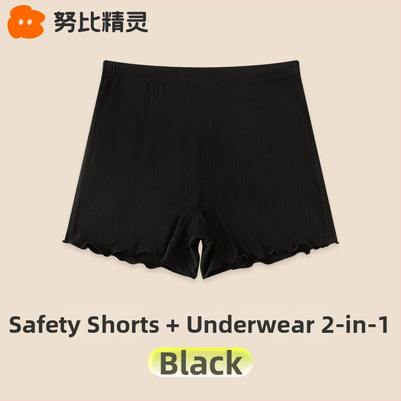 Mergaitėms medvilninės apatinių kelnaitės su saugiais šortais 2-in-1, 92% medvilnė, amžius 3–8 metai, Nubi Elf