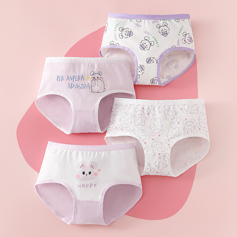 Mergaitėms skirtos medvilninės kelnaitės, klasė A, 95% medvilnė 5% elastanas, amžius 3–8 metų, prekė Lu Tong Dream