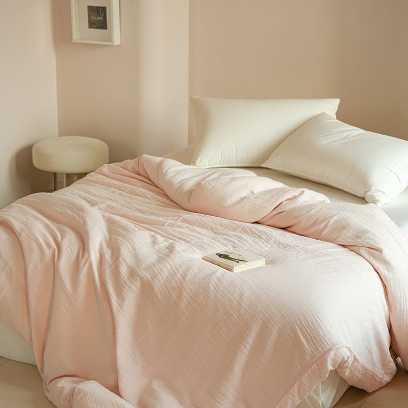 Set obliečok na prikrývku z 100% bavlny, 3-dielny set, moderný minimalistický štýl, reactive tlač a farbenie