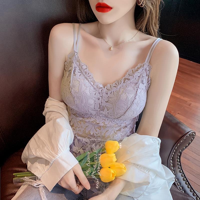 Бюстиера с дантелена задна част - безшевна, дишаща, найлонова материя, дължина до талията, съдържание 70-80% найлон