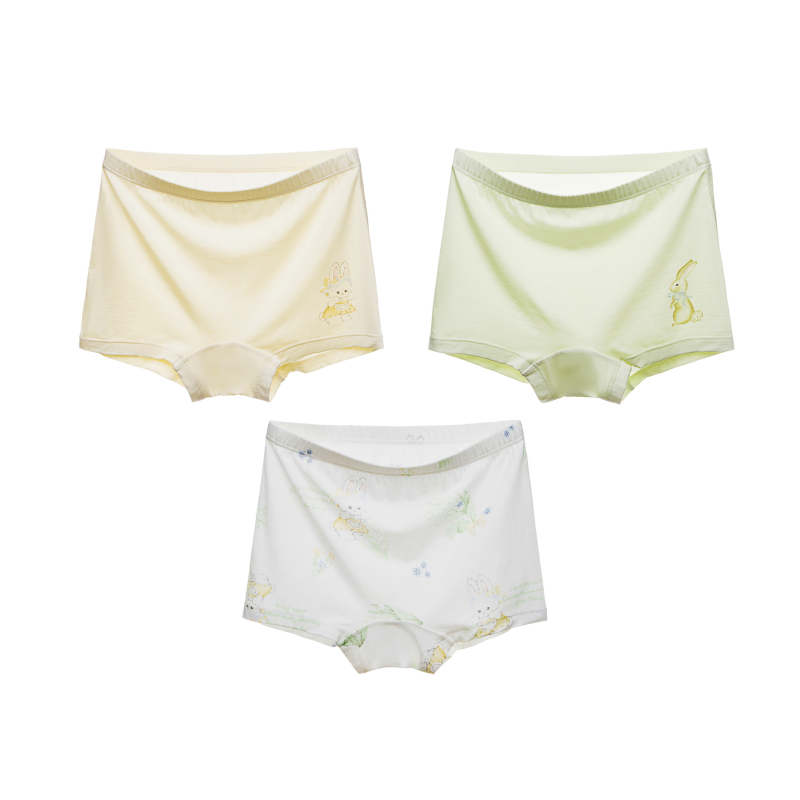 Mergaitėms skirtos antibakterinės apatinės kelnaitės Class A, plonos bokserinės kelnaitės vaikams 3-8 metų, 92,9% regeneruotos celulozės pluošto, Warm Bud