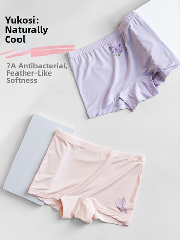 Mergaitėms skirta antibakterinė apatinė apranga su Ucosilk, regeneruotos celuliozės pluoštas 92,9%, Klasė A, 3–8 metų amžius
