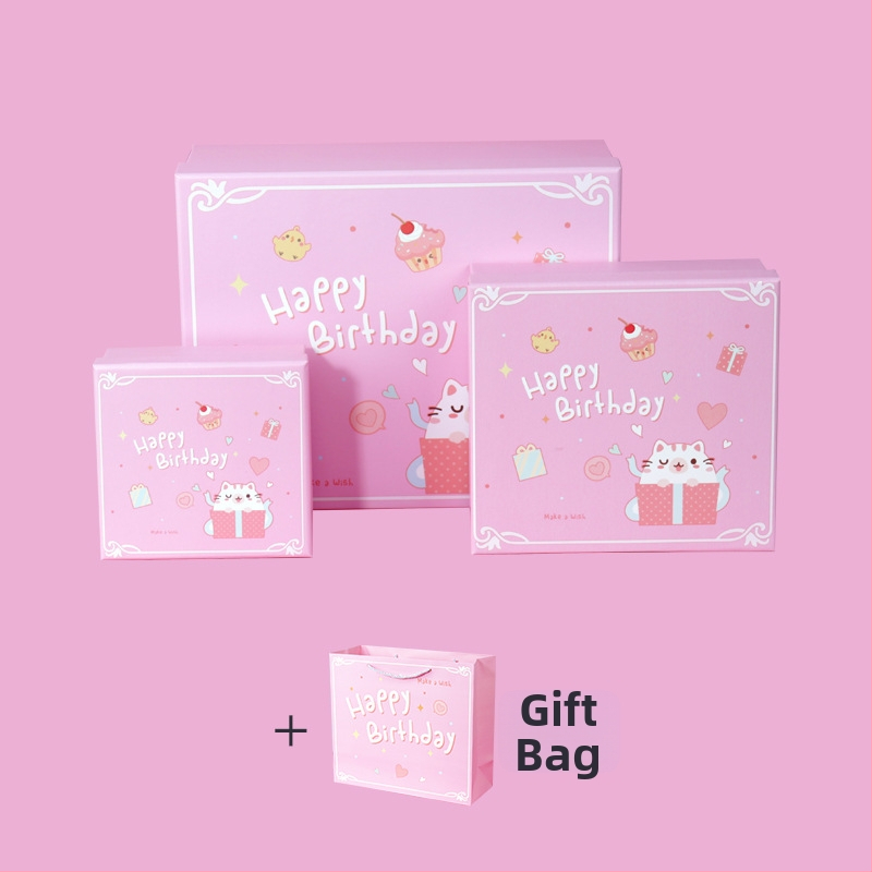 Gimtadienio dovanos dėžutė — vario plokštelė + pilkas kartonas, dovanų įpakavimas