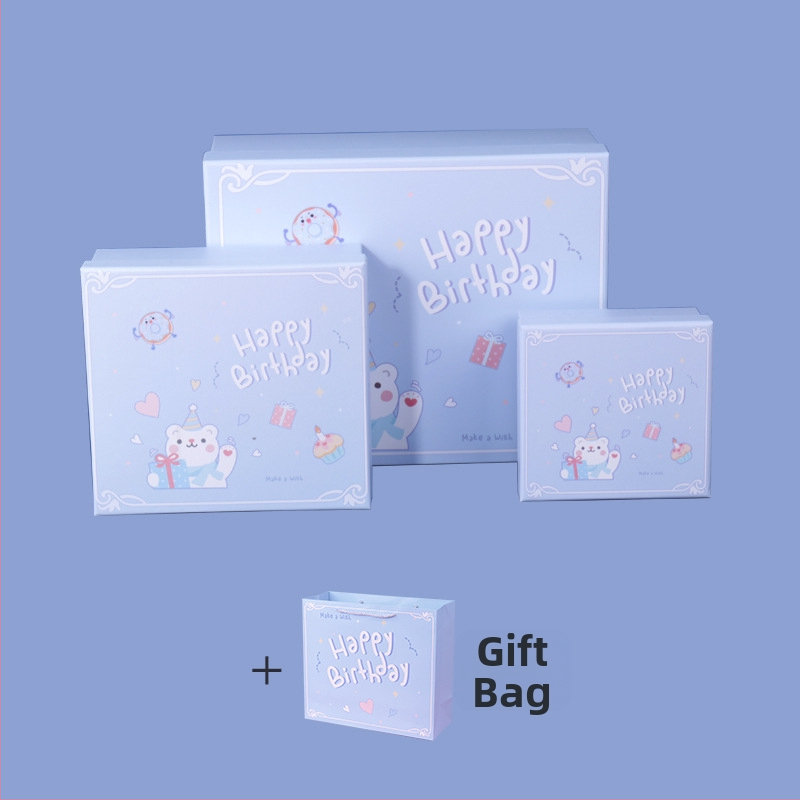 Gimtadienio dovanos dėžutė — vario plokštelė + pilkas kartonas, dovanų įpakavimas